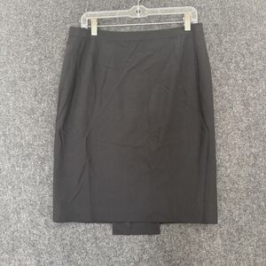 Givenchy Skirt Womens 42 Black Wool Blend Stretch Pencil Made in France Lined